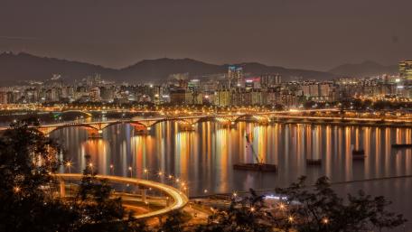 Han River and Seongsan Bridge wallpaper