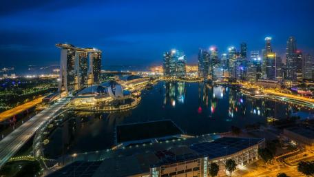 Marina Bay by night wallpaper
