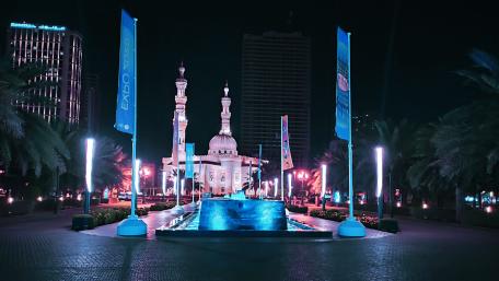 Vibrant City Nightscape Wallpaper wallpaper