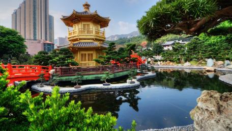 Pavilion of absolute perfection, NaN Lian Garden wallpaper