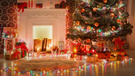 Magical Christmas Eve Ambiance wallpaper