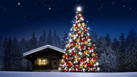 Christmas night wallpaper