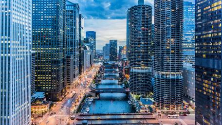 Chicago Riverwalk wallpaper