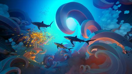 Ocean Realm Dreamscape wallpaper