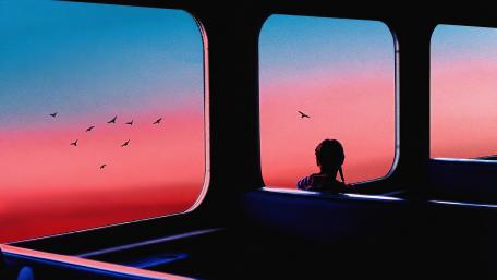 Bus journey scenery wallpaper