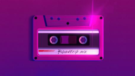 Roadtrip mix casette wallpaper