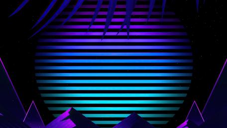 Synthwave sun wallpaper