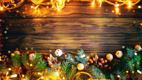 Festive Glow of Christmas Lights wallpaper