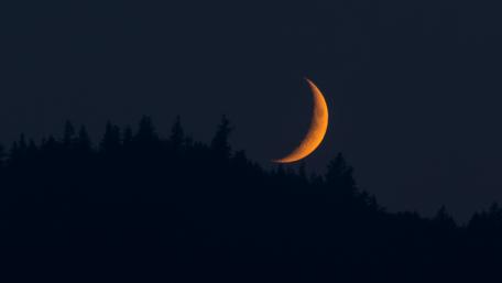 Moonset wallpaper