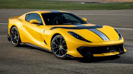 Ferrari 812 Competizione 2021 front view wallpaper