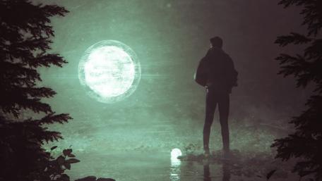 Luminous Encounter in the Forest wallpaper