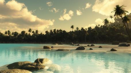 Tropical Beach Serenity Awaits You wallpaper