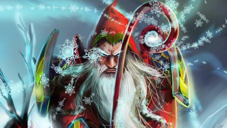 Angry Santa Claus wallpaper