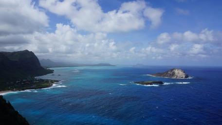 Breathtaking Ocean View Over Island Landscape wallpaper