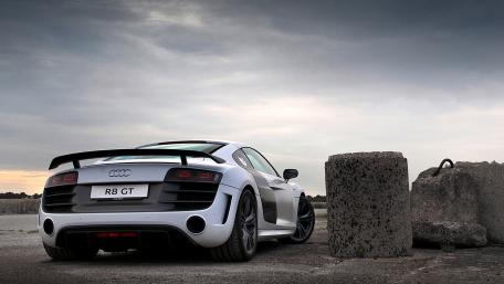 Sleek Audi R8 GT in Stunning Landscape wallpaper