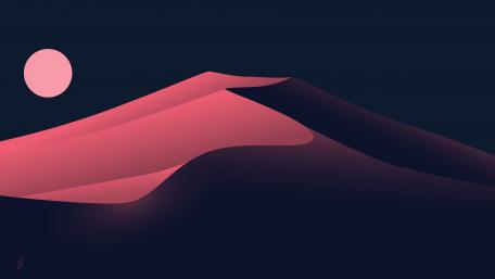 Night desert wallpaper