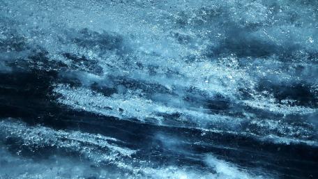 Chilling Blue Ice Patterns in Nature wallpaper