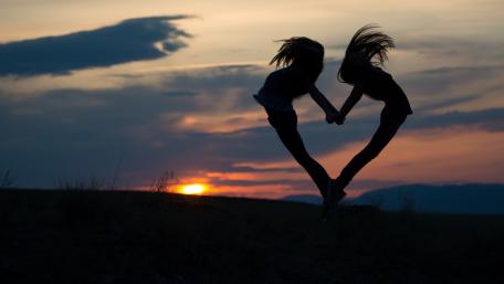 Two girls wallpaper