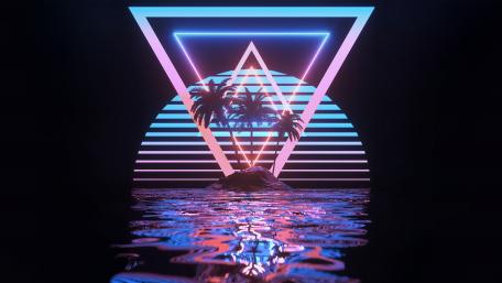Tropical paradise wallpaper