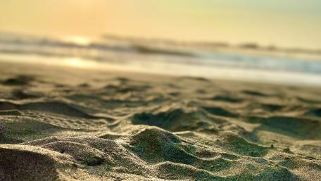 Serene Beach Sunrise in Pimentel Peru wallpaper