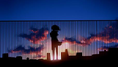Silent Contemplation at Dusk wallpaper