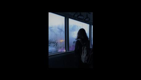 Mysterious Anime Girl Contemplating Nightfall wallpaper