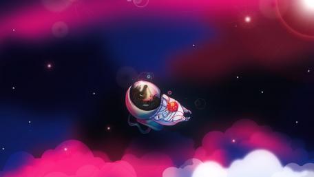 Astronaut hedgehog wallpaper