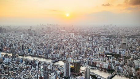 Tokyo sunset wallpaper
