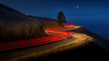 Road Time-lapse wallpaper