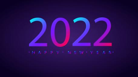 Neon 2022 New Year Celebration wallpaper