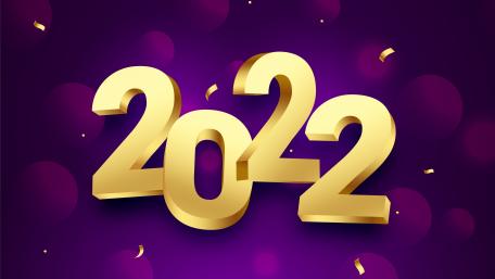 Golden 2022 New Year Celebration Wallpaper wallpaper