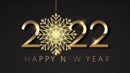 Golden New Year Celebration Background for 2022 wallpaper