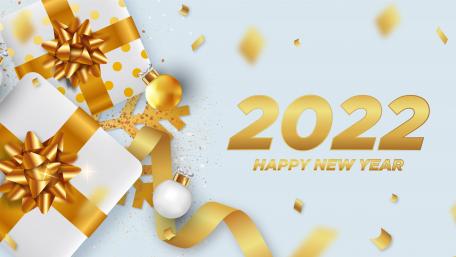 Golden Celebration of New Beginnings in 2022 wallpaper