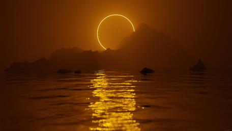 Solar eclipse wallpaper