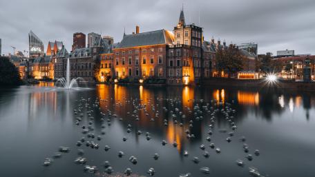 Binnenhof Castle Dutch Parliament wallpaper