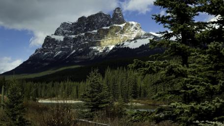 Castle Mountain wallpaper