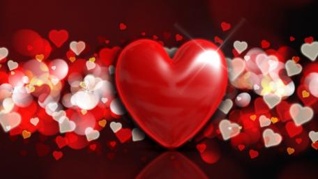Romantic Heart Background for Valentine's Day wallpaper