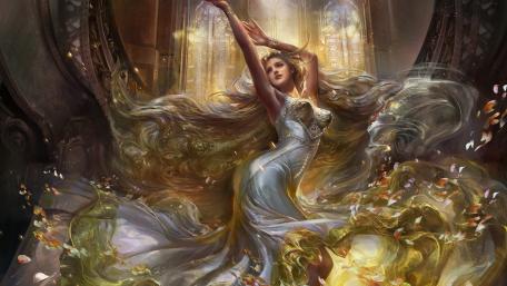Enchanting Dance of the Fantasy Princess wallpaper