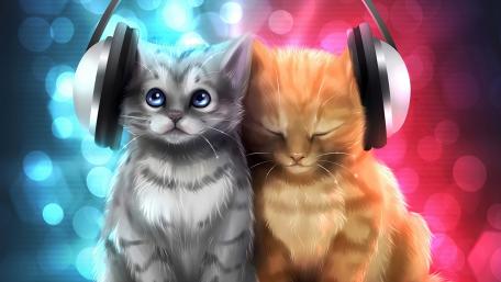 Musical Kittens Bliss wallpaper