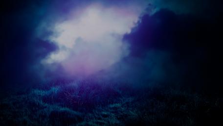 Mysterious Dark Clouds Surrounding Nature Scene wallpaper