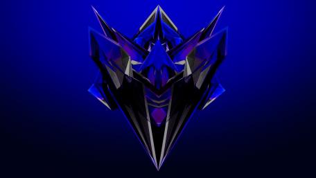 Dark Symmetric Crystal Design wallpaper