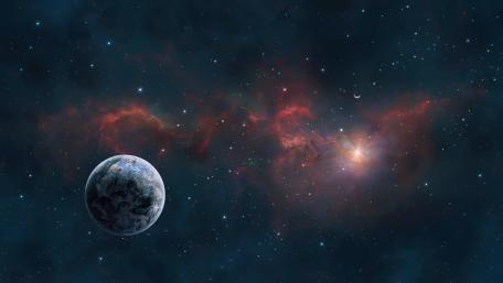 Enigmatic Planet in Deep Space wallpaper