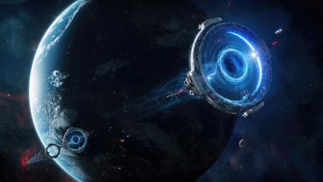 Jumpgate Near Earth Orbit wallpaper