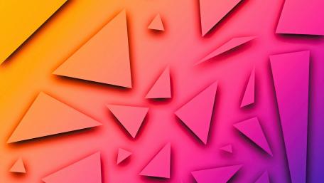 Triangle Harmony in Gradient Symphony wallpaper