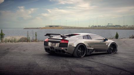 Sleek Lamborghini by the Water wallpaper