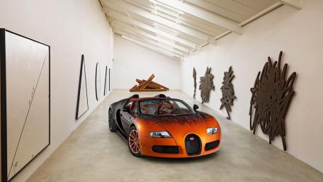 Stunning Bugatti Veyron in Artistic Setting wallpaper