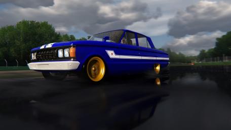Vintage Classic Car in Stylish Motion for Enthusiasts wallpaper