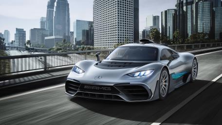 Sleek Mercedes-AMG Project One in Urban Escape wallpaper
