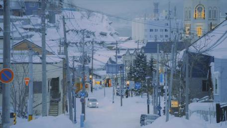 Winter Wonderland in an Asian Suburb wallpaper