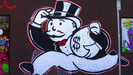 Monopoly graffiti wallpaper
